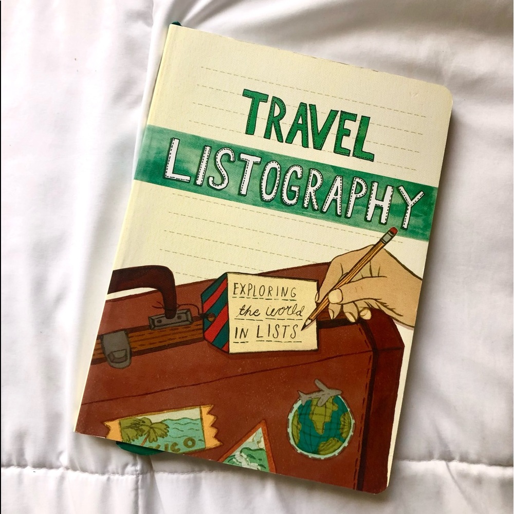 travel listography book/ journal